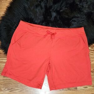 Athletic Works Essential Athleisure Gym Shorts Coral Women's Size XL (16/18)